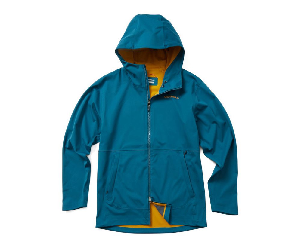 Chaquetas Hombre - Merrell Whisper Rain - Azules - PBIR-67541